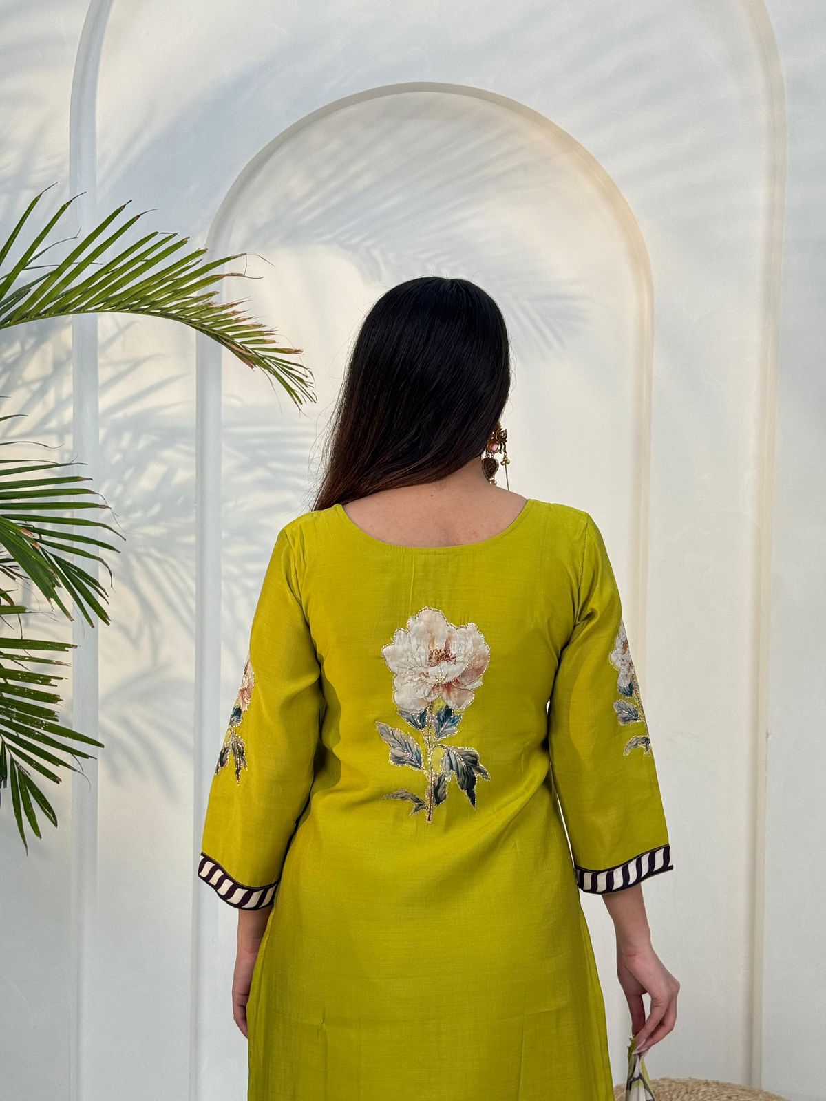 Elegant Lemon Yellow 3-Piece Riman Silk Suit Set