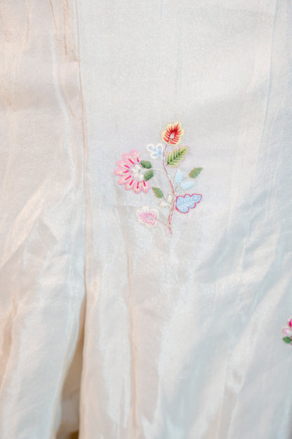 Blush Harmony Pink & Off-White Piping & Stone Work Indo-Western 3-Piece Set