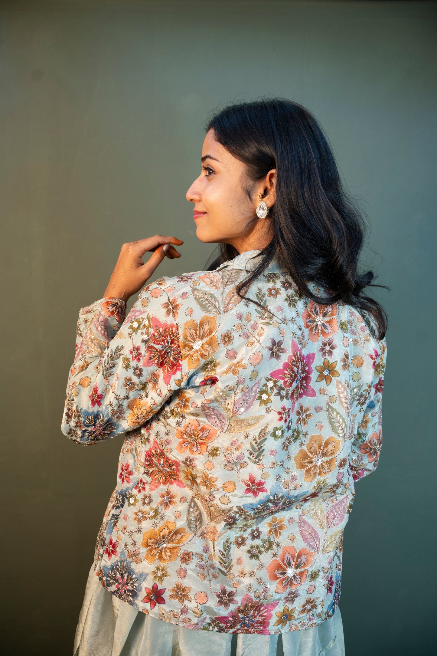Mint Green Indo-Western 3-Piece Set