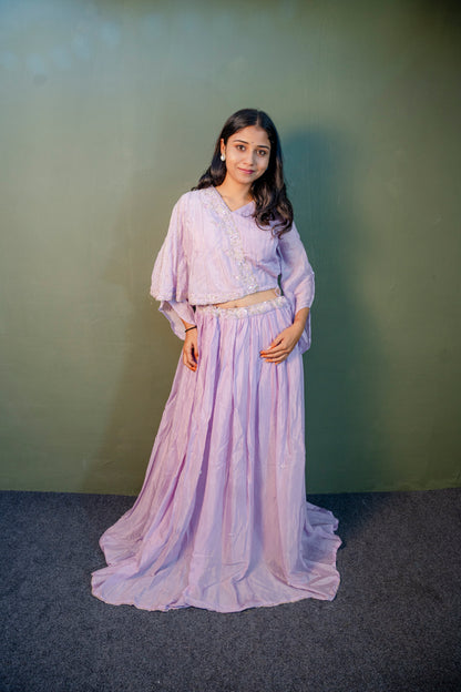 Lavender Indo-Western 3-Piece Set