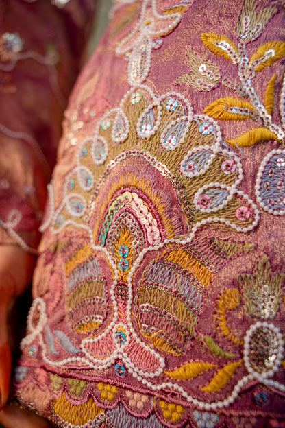 Onion Bloom Indo-Western 3-Piece Ensemble