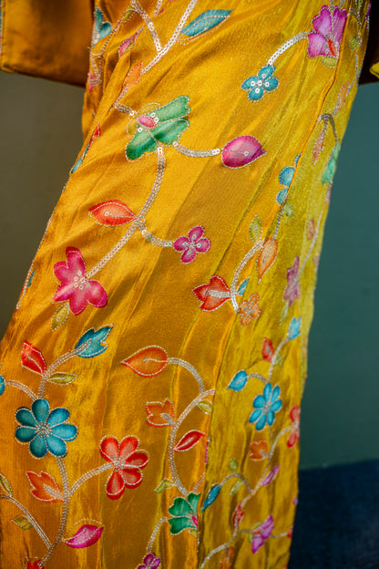 Golden Radiance Indo-Western 3-Piece Ensemble