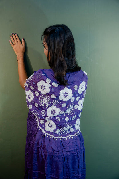 Royal Plum Indo-Western 3-Piece Ensemble