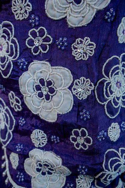 Royal Plum Indo-Western 3-Piece Ensemble