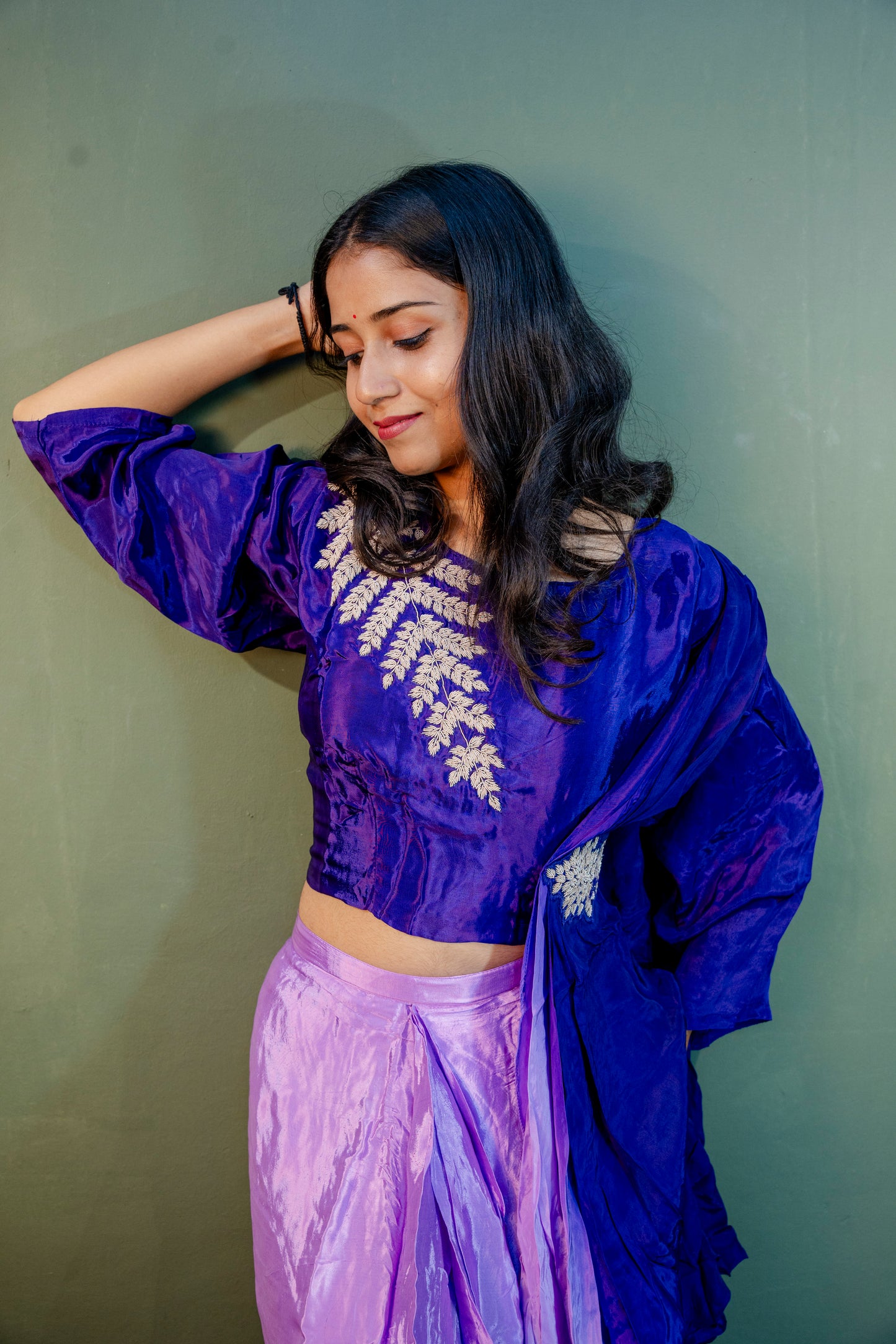 Amethyst Grace Indo-Western 2-Piece Set