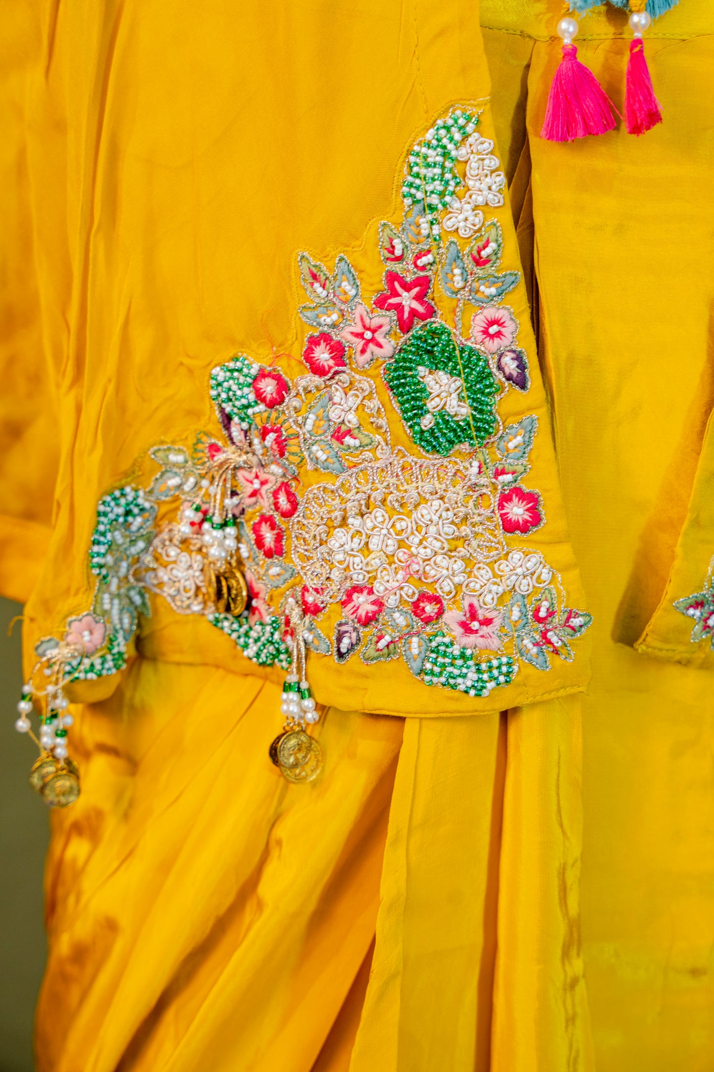 Suryakant Yellow Indo-Western 3-Piece Ensemble