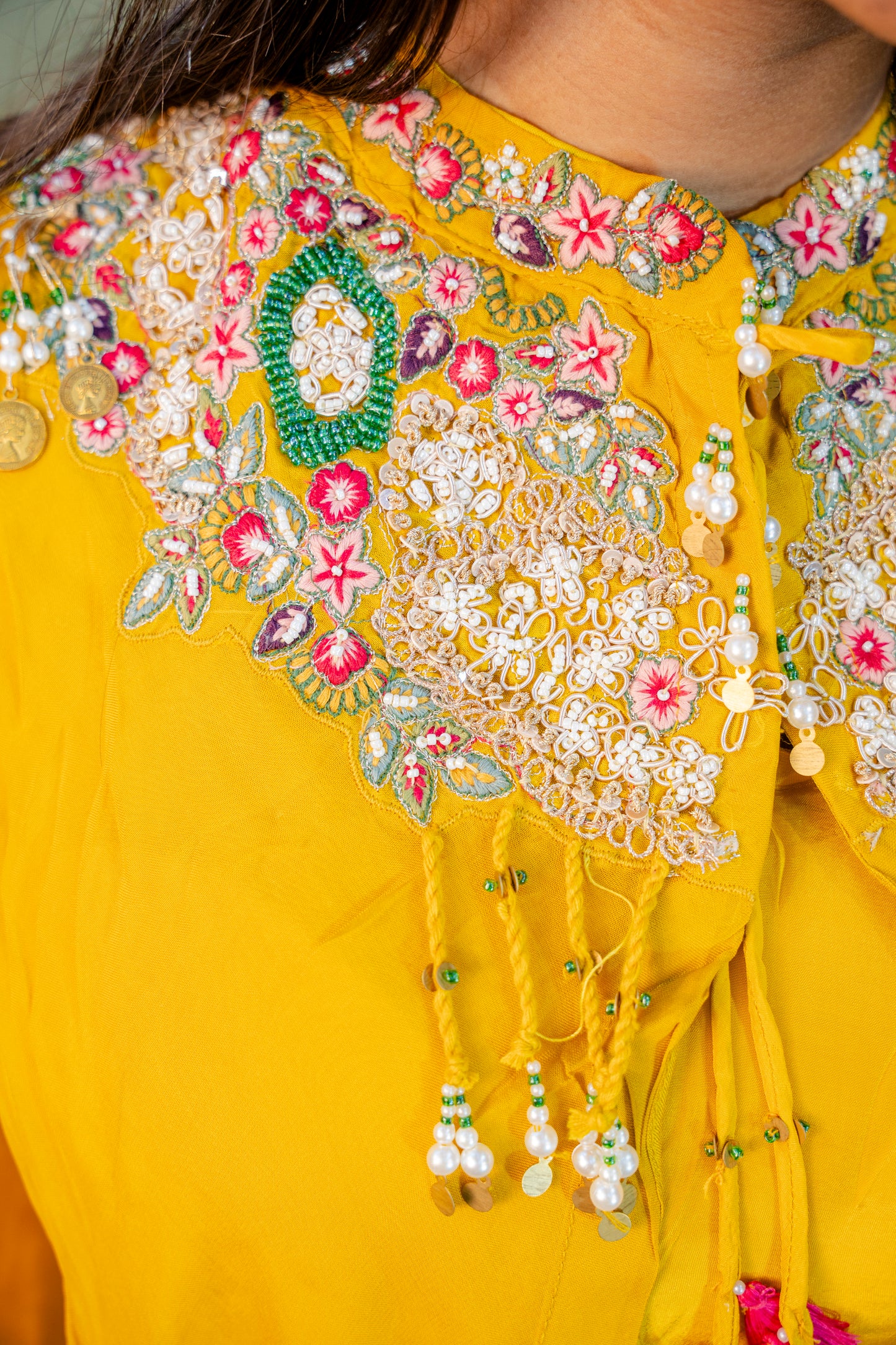 Suryakant Yellow Indo-Western 3-Piece Ensemble