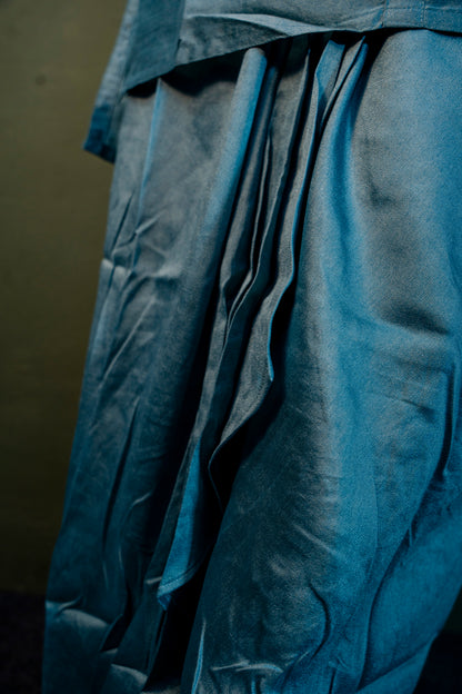 Sky Blue Indo-Western 2-Piece Set