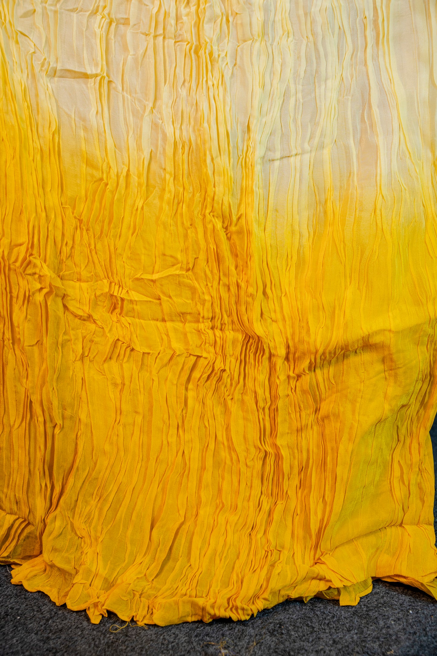 Golden Aura Yellow Piping & Stone Work Indo-Western 3-Piece Set