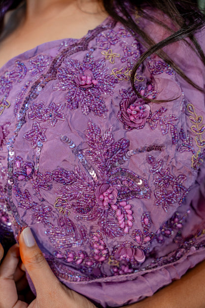 Twilight Lilac Indo-Western 3-Piece Ensemble