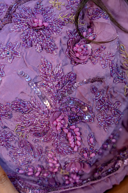 Twilight Lilac Indo-Western 3-Piece Ensemble